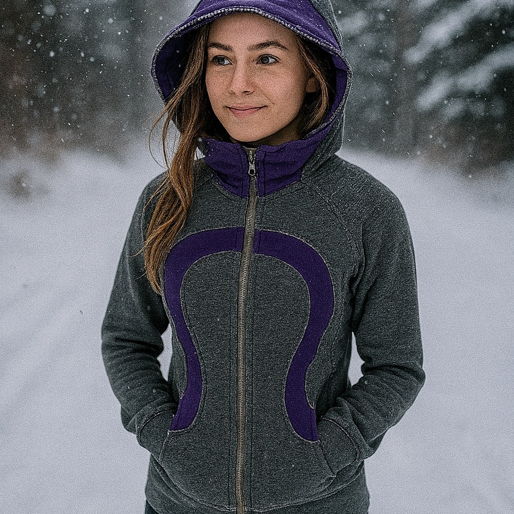 Lululemon Scuba Distressed Hoodie *Zipper Pull Missing